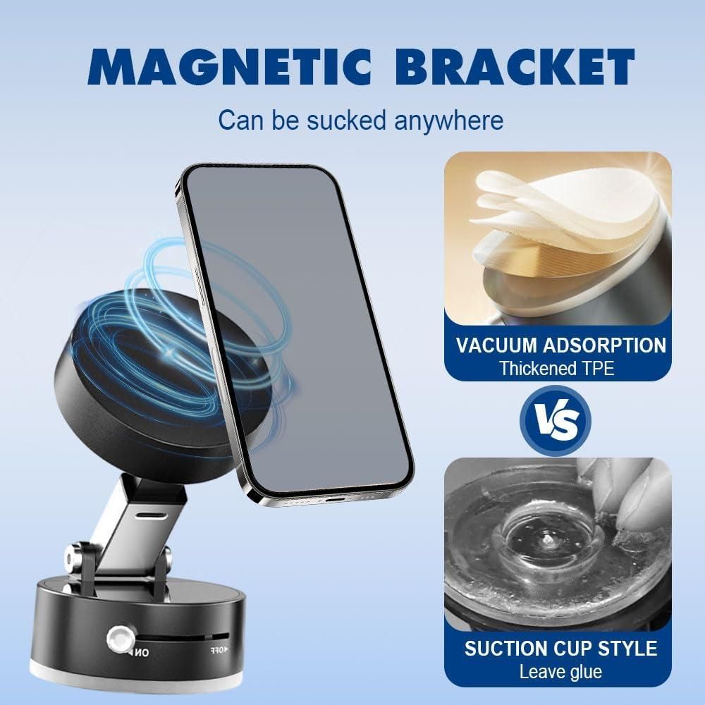 Magnetic Vaccum Phone Holder
