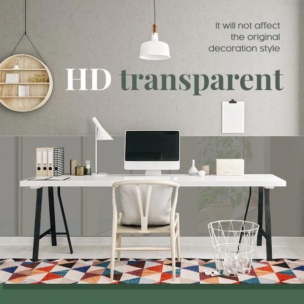 Self- Adhesive Transparent Electrostatic Wall Protection.